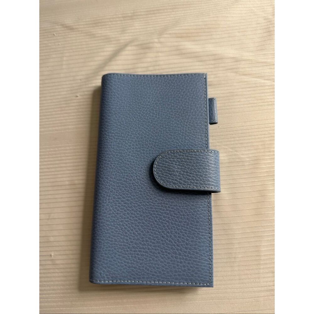 Moterm Original Planner Cover Blue Pebbled Leather
